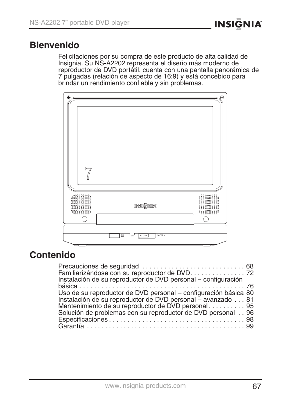 Insignia NS-A2202 User Manual | Page 68 / 102