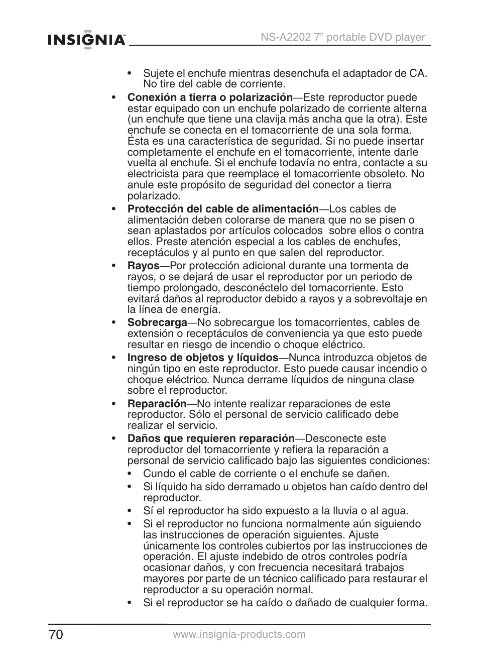 Insignia NS-A2202 User Manual | Page 71 / 102