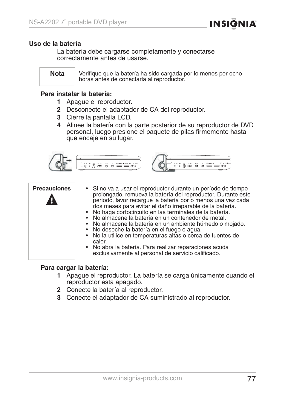 Insignia NS-A2202 User Manual | Page 78 / 102