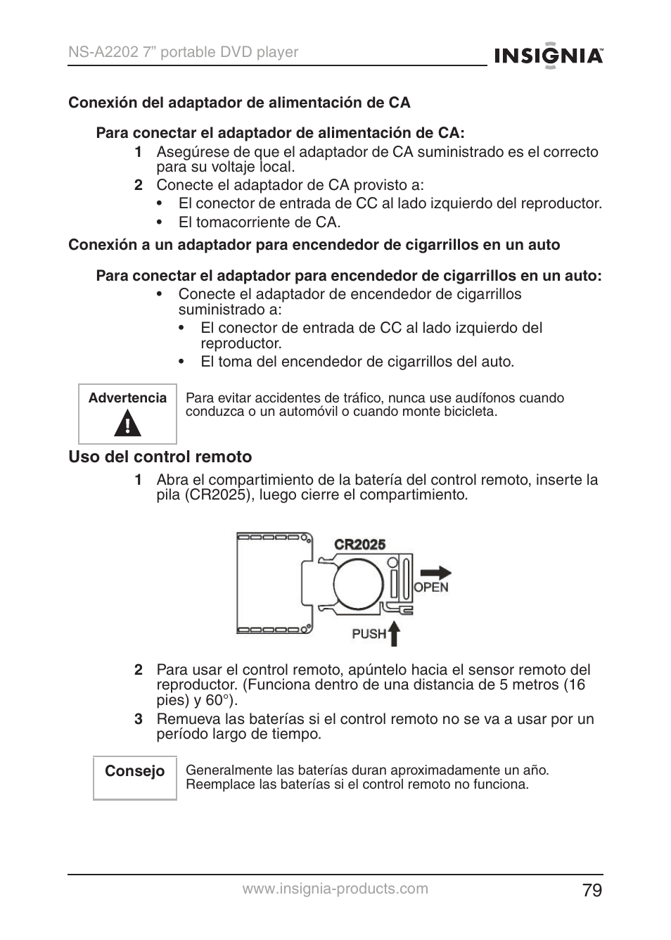 Insignia NS-A2202 User Manual | Page 80 / 102