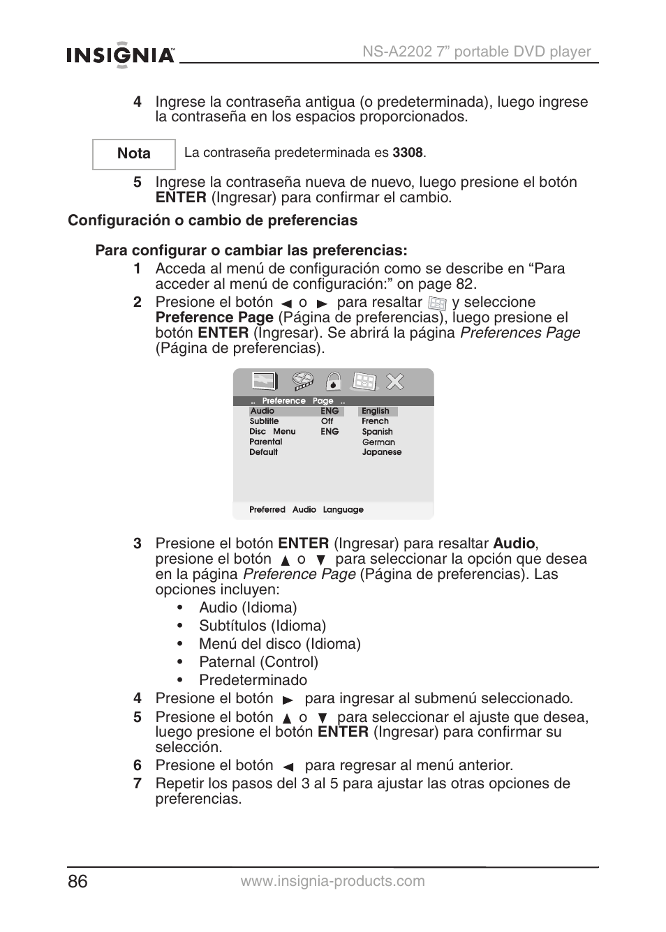 Insignia NS-A2202 User Manual | Page 87 / 102
