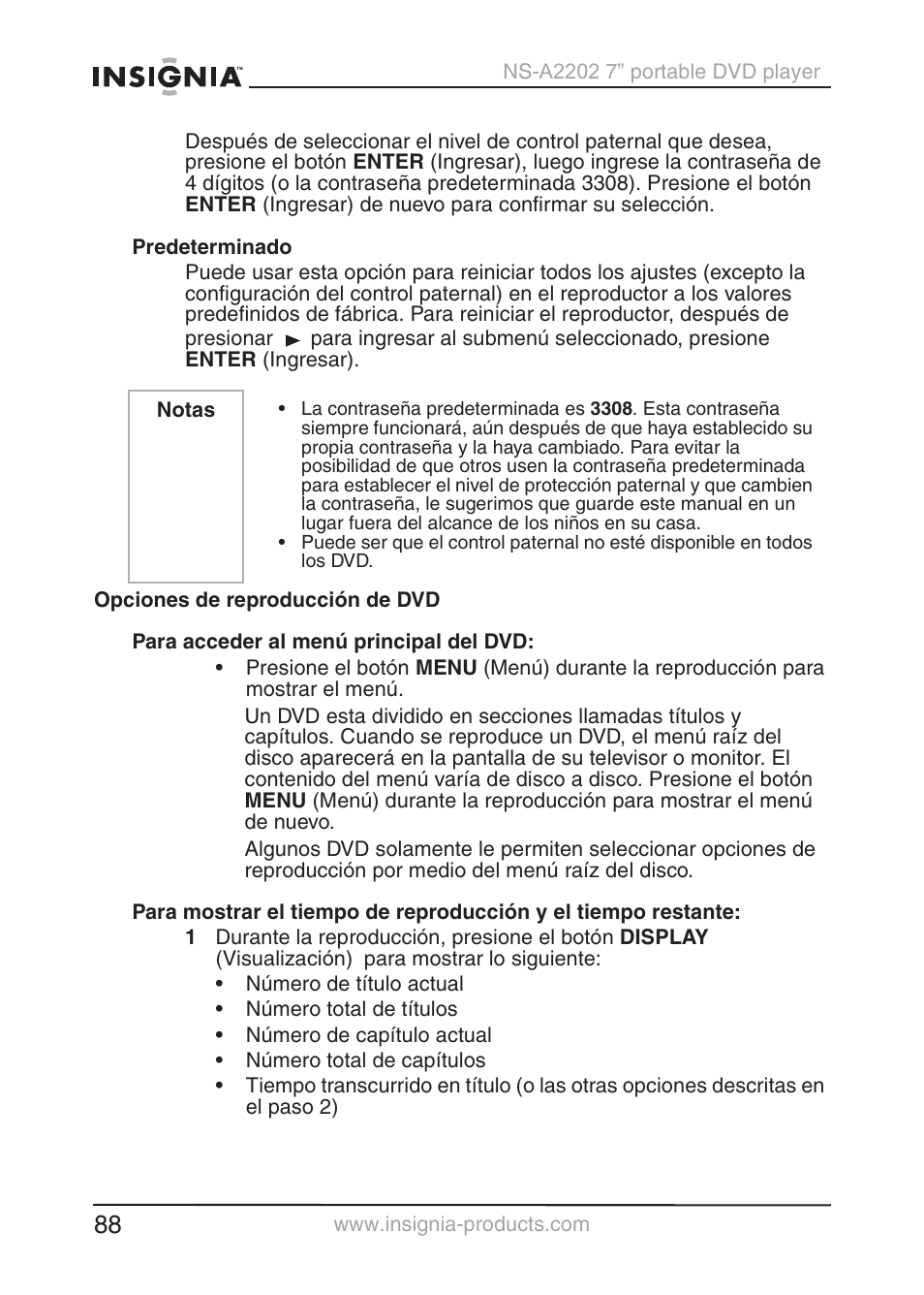 Insignia NS-A2202 User Manual | Page 89 / 102