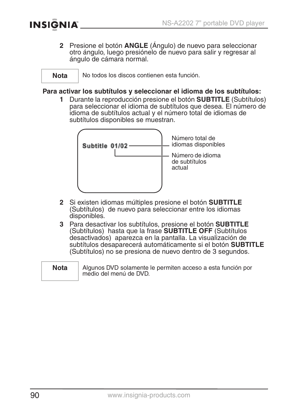 Insignia NS-A2202 User Manual | Page 91 / 102