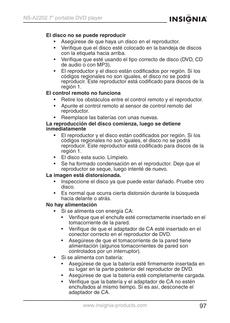 Insignia NS-A2202 User Manual | Page 98 / 102