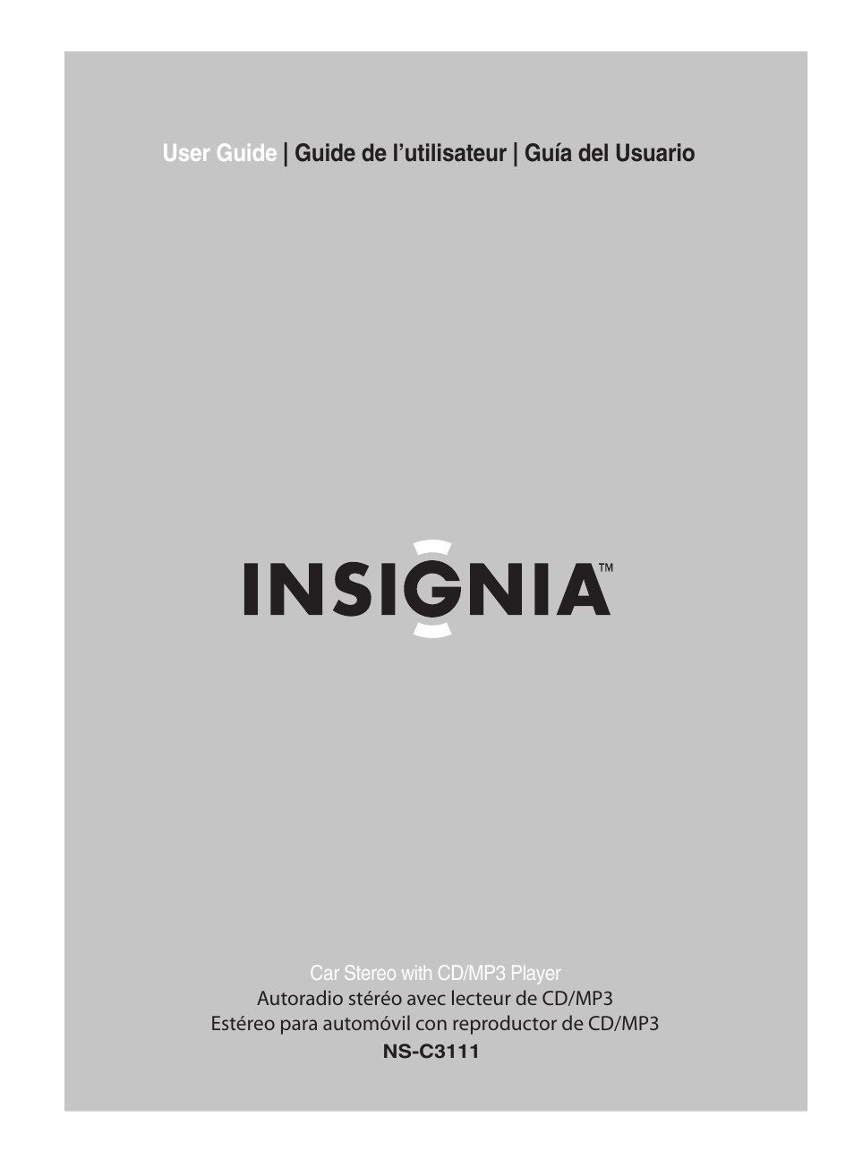 Insignia NS-C3111 User Manual | 58 pages