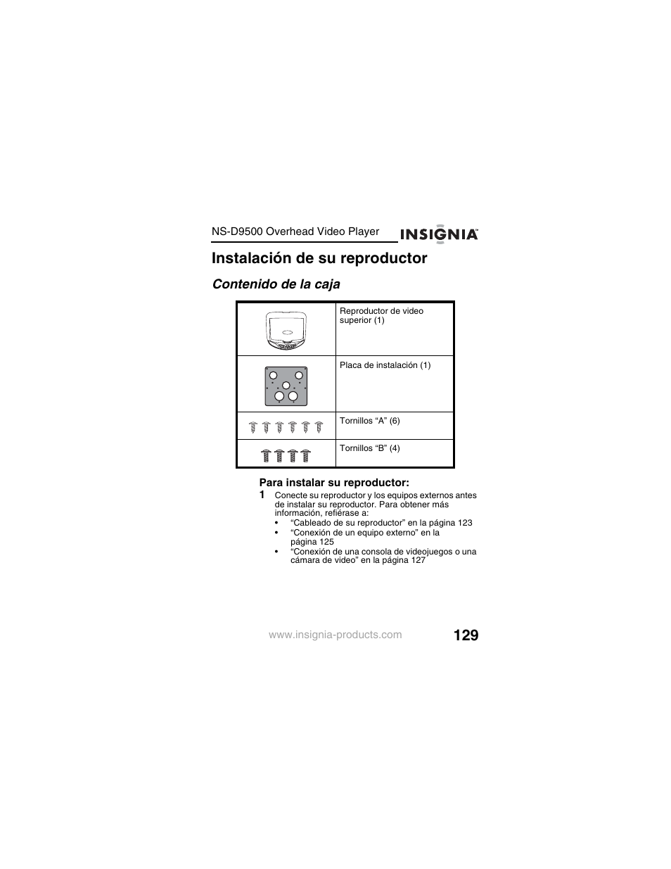 Insignia NS-D9500 User Manual | Page 131 / 168