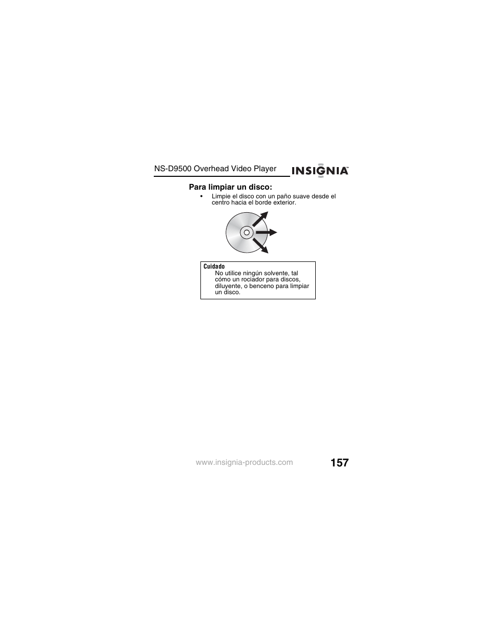 Insignia NS-D9500 User Manual | Page 159 / 168