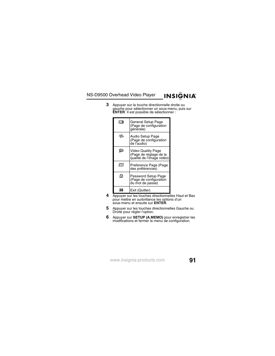 Insignia NS-D9500 User Manual | Page 93 / 168