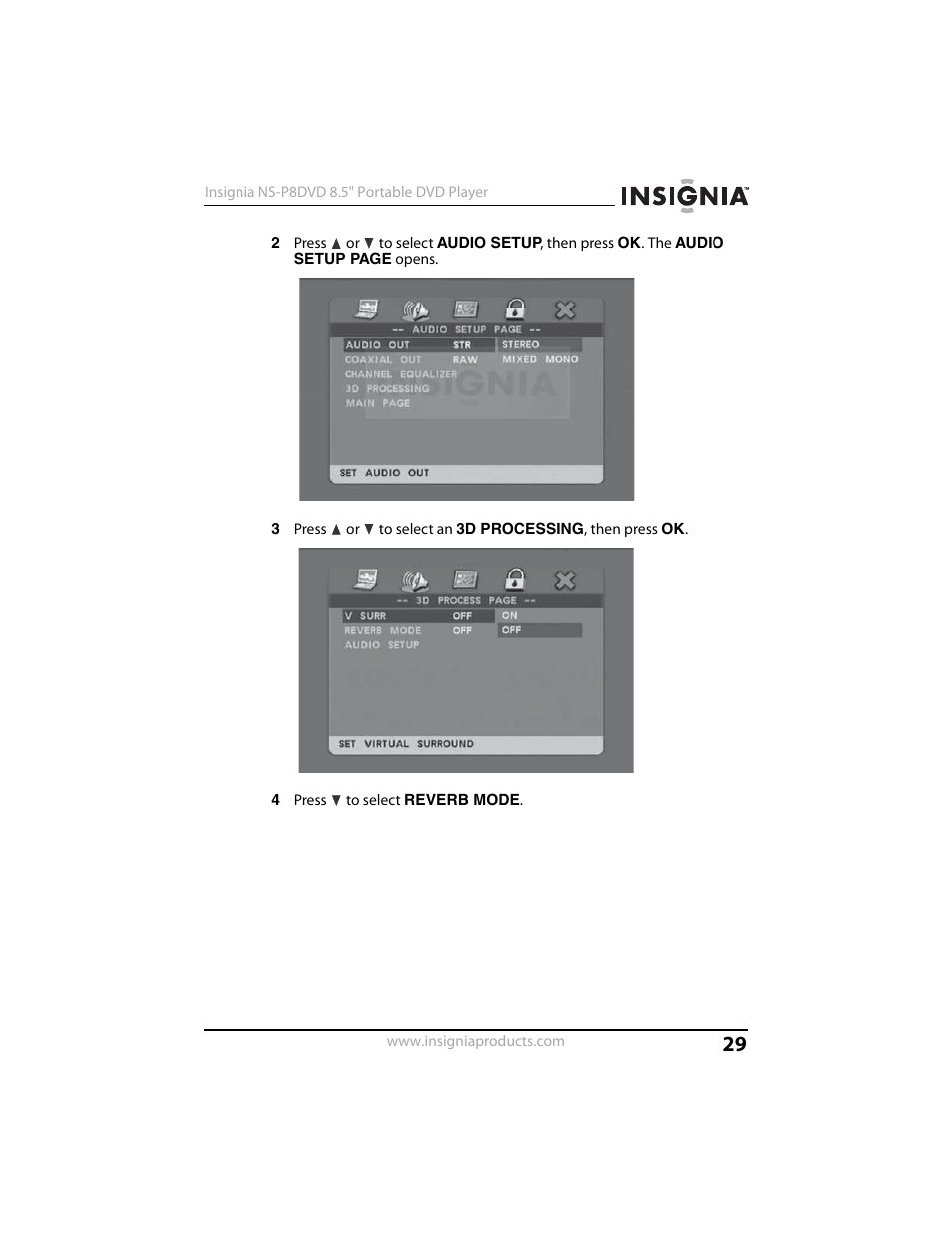 Insignia NS-P8DVD User Manual | Page 29 / 44