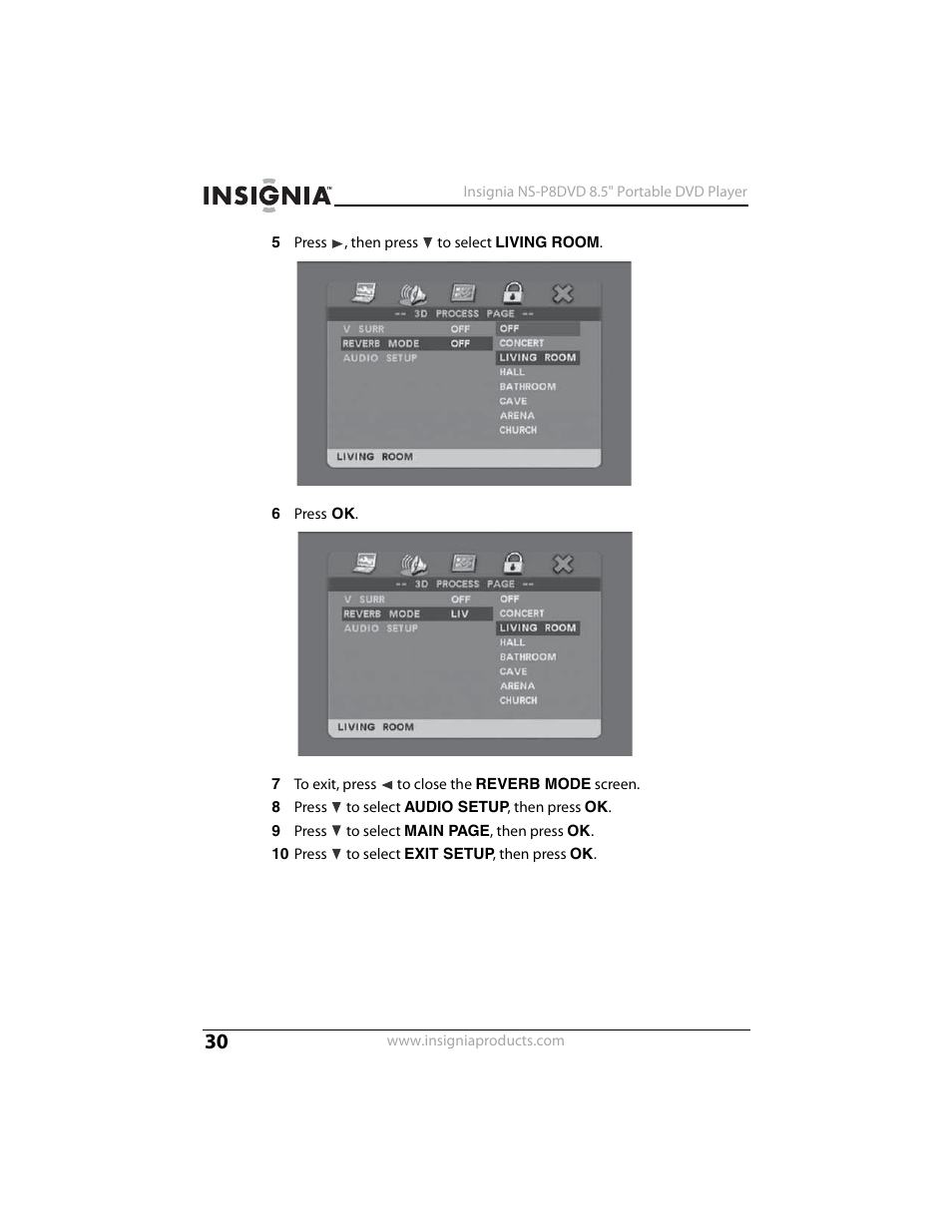 Insignia NS-P8DVD User Manual | Page 30 / 44