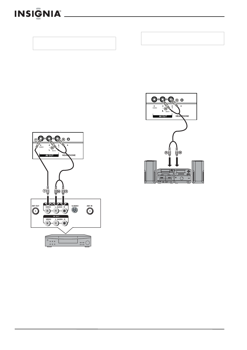 Connexion d’un amplificateur, Pour connecter un amplificateur | Insignia NS-37LCD User Manual | Page 38 / 86