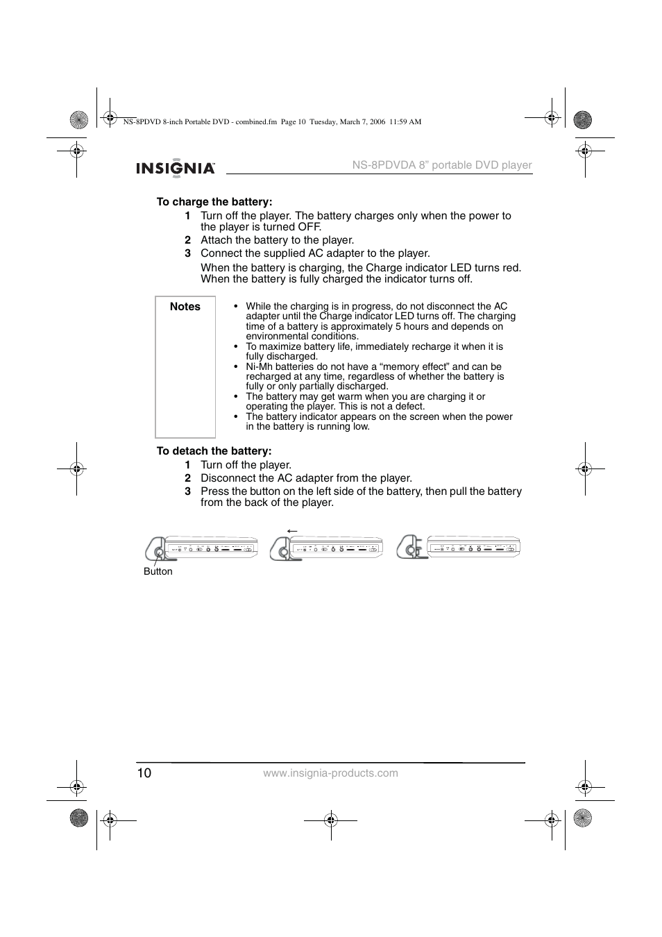 Insignia NS-8PDVDA User Manual | Page 11 / 104