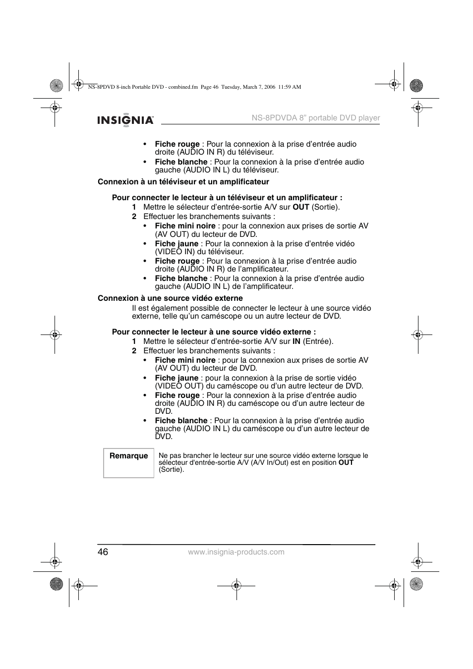 Insignia NS-8PDVDA User Manual | Page 47 / 104