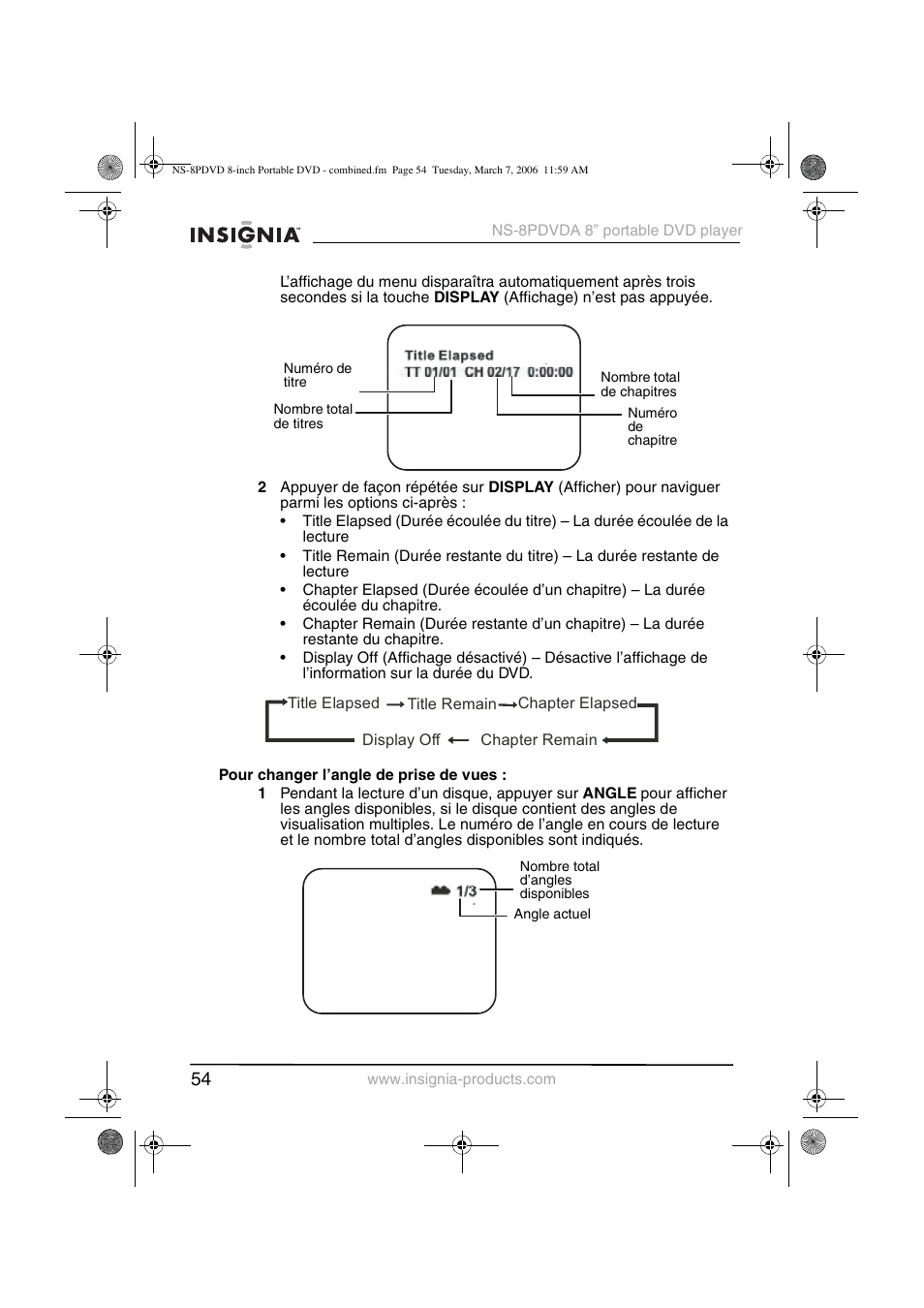 Insignia NS-8PDVDA User Manual | Page 55 / 104