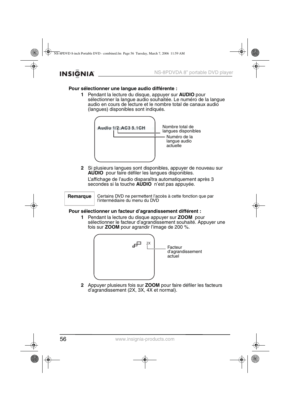 Insignia NS-8PDVDA User Manual | Page 57 / 104