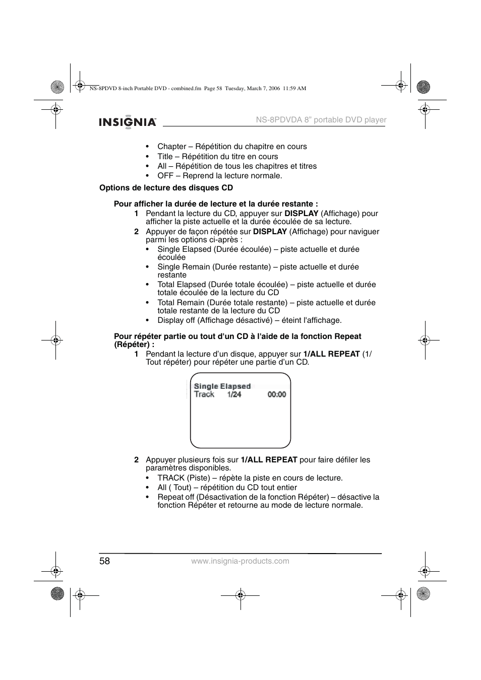Insignia NS-8PDVDA User Manual | Page 59 / 104
