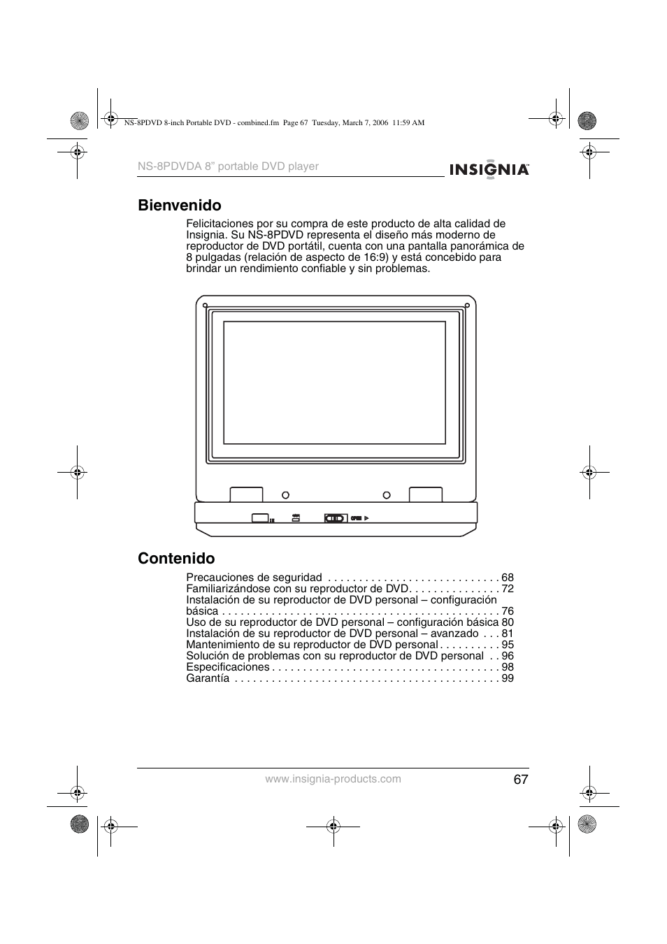 Insignia NS-8PDVDA User Manual | Page 68 / 104