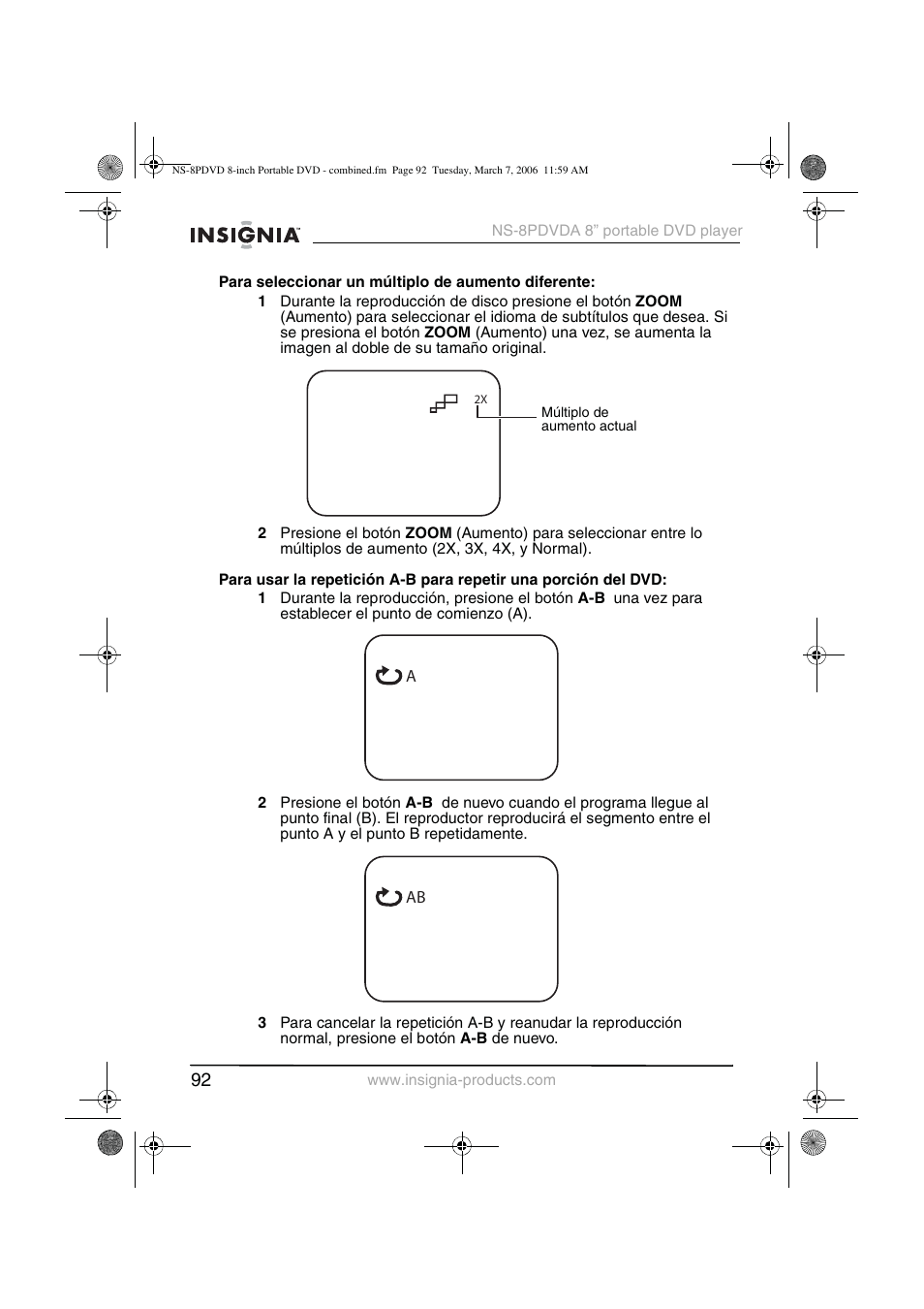 Insignia NS-8PDVDA User Manual | Page 93 / 104