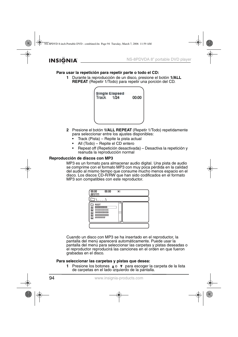 Insignia NS-8PDVDA User Manual | Page 95 / 104
