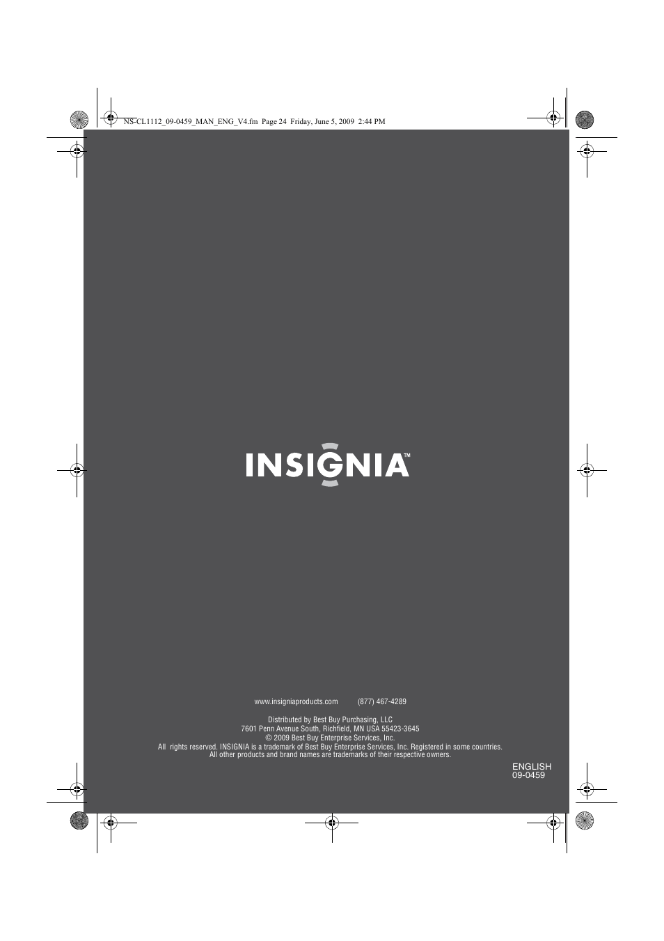 Insignia NS-CL1112 User Manual | Page 21 / 21