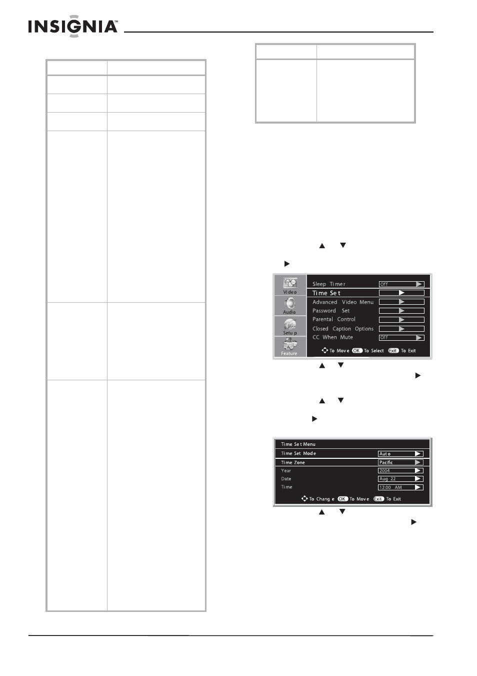 Configuration automatique de l’horloge | Insignia NS-LCD26A User Manual | Page 50 / 100