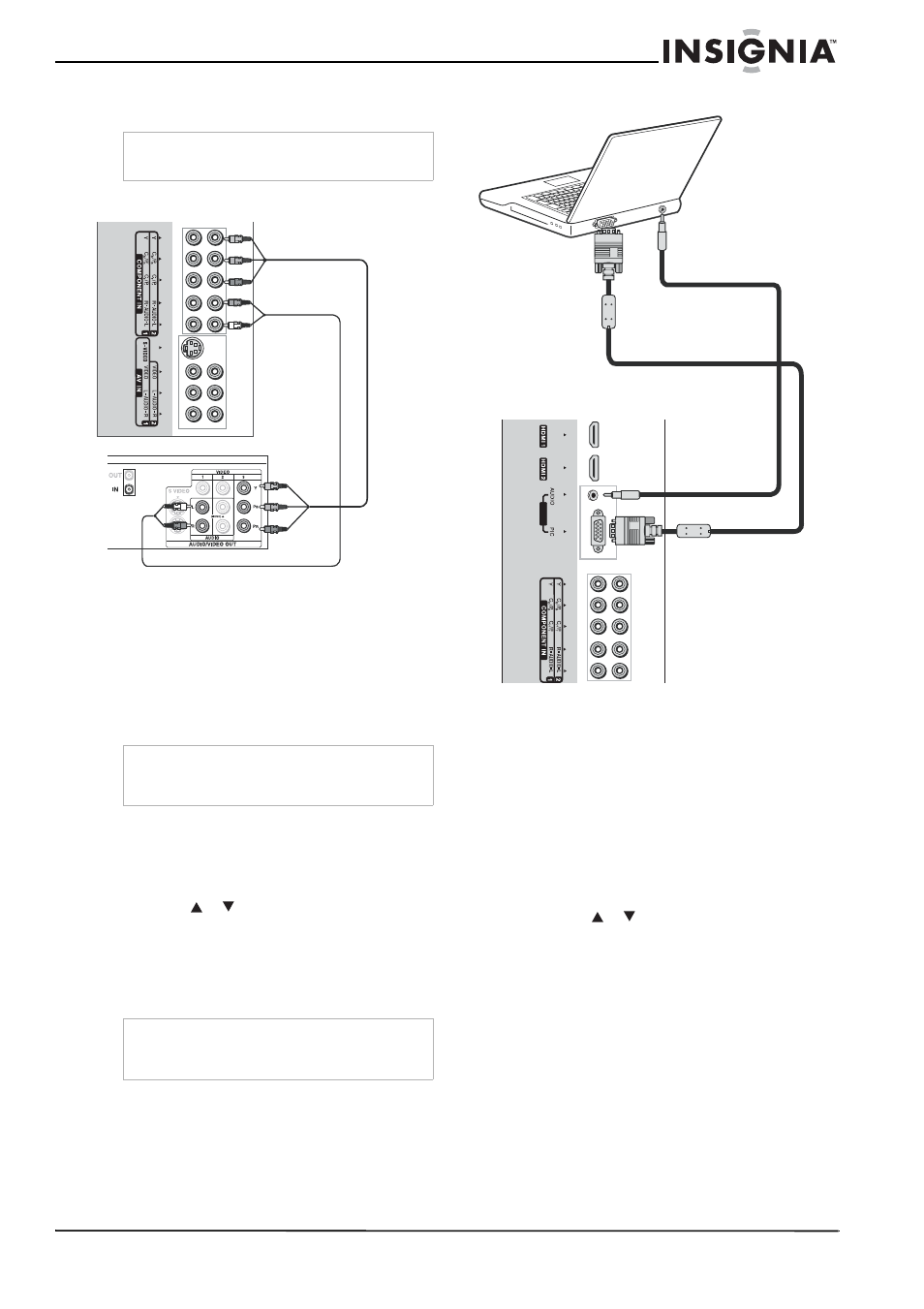 Conexión de video de componentes, Conexión a una computadora | Insignia NS-LCD26A User Manual | Page 75 / 100