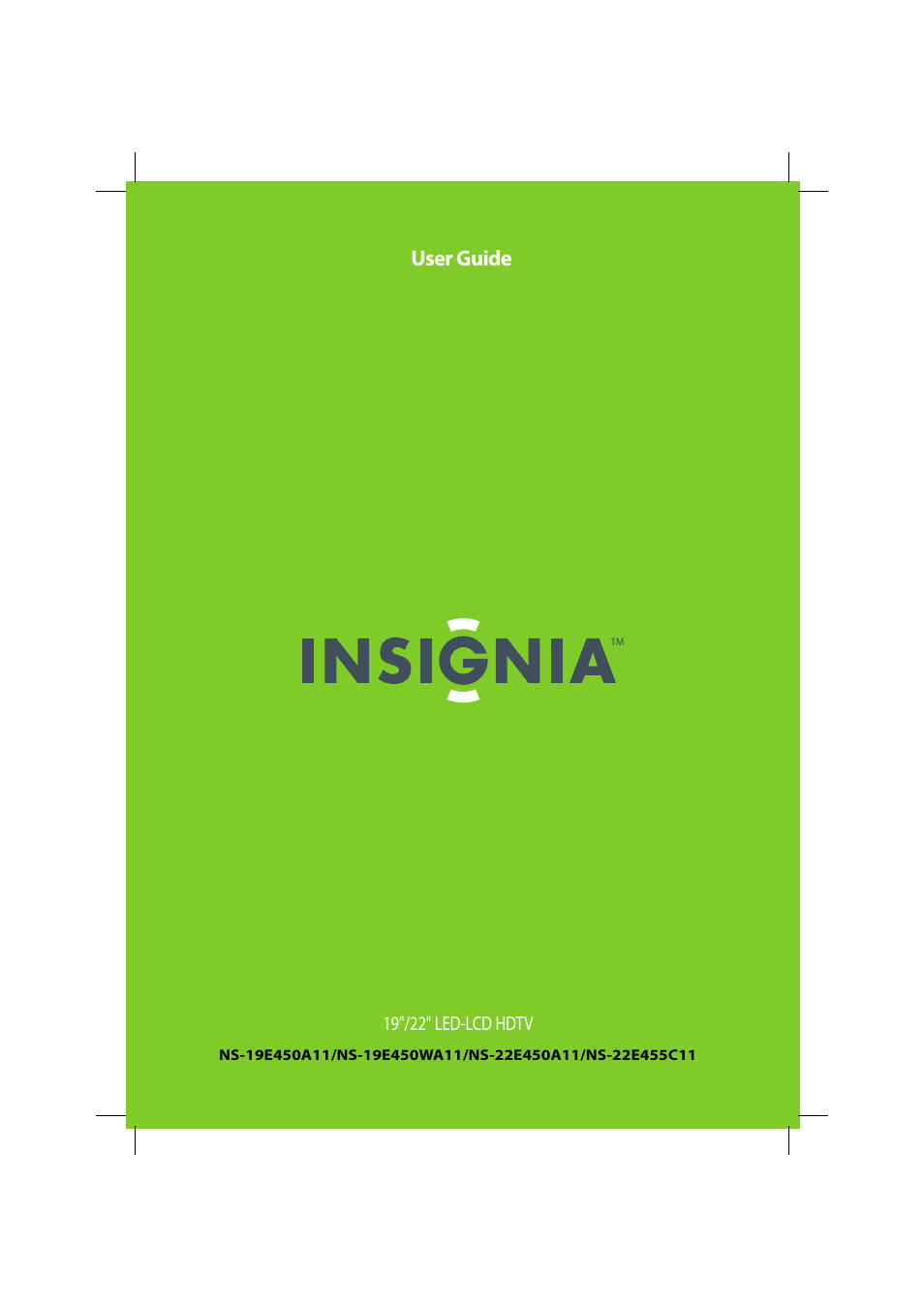 Insignia NS-22E450A11 User Manual | 52 pages