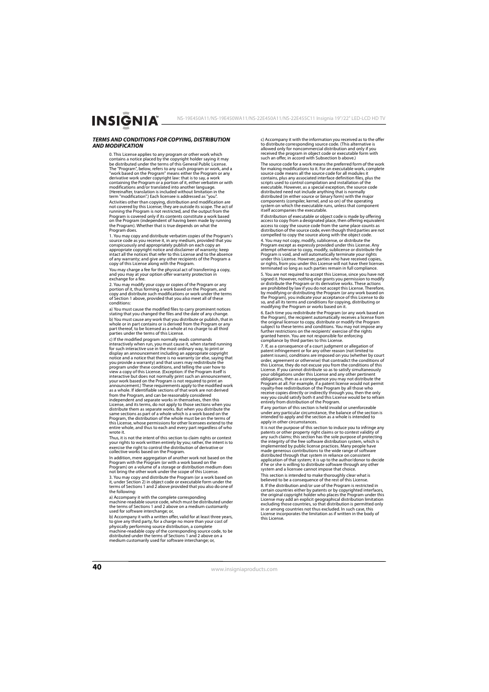 Insignia NS-22E450A11 User Manual | Page 44 / 52