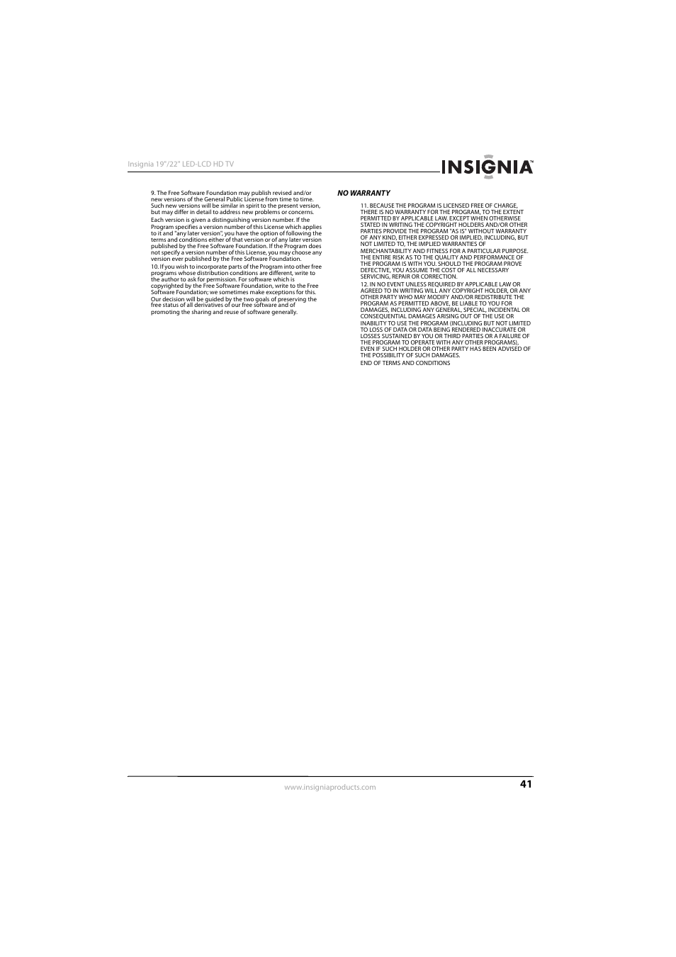 Insignia NS-22E450A11 User Manual | Page 45 / 52