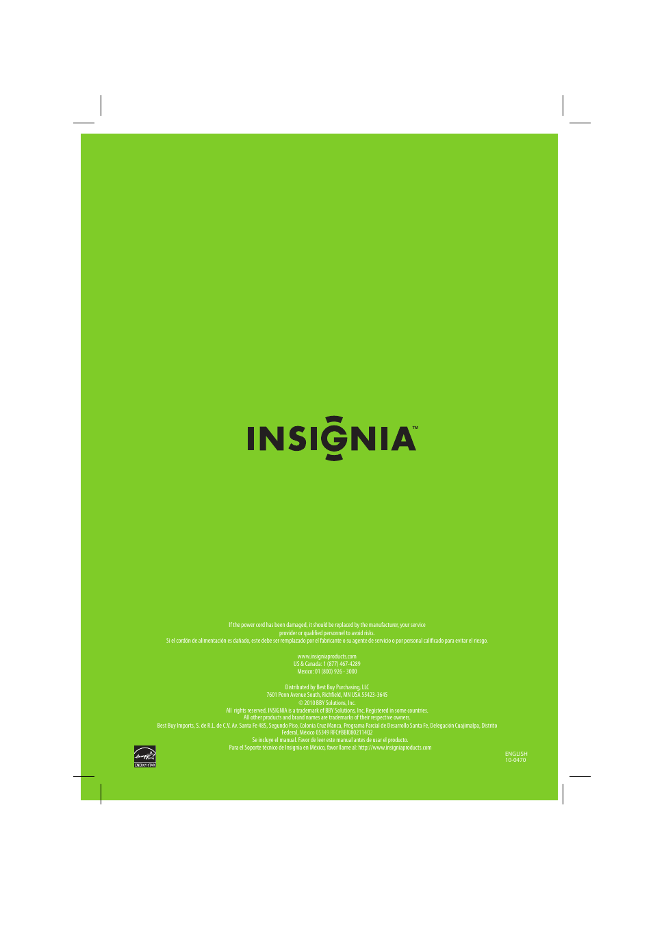 Insignia NS-22E450A11 User Manual | Page 52 / 52