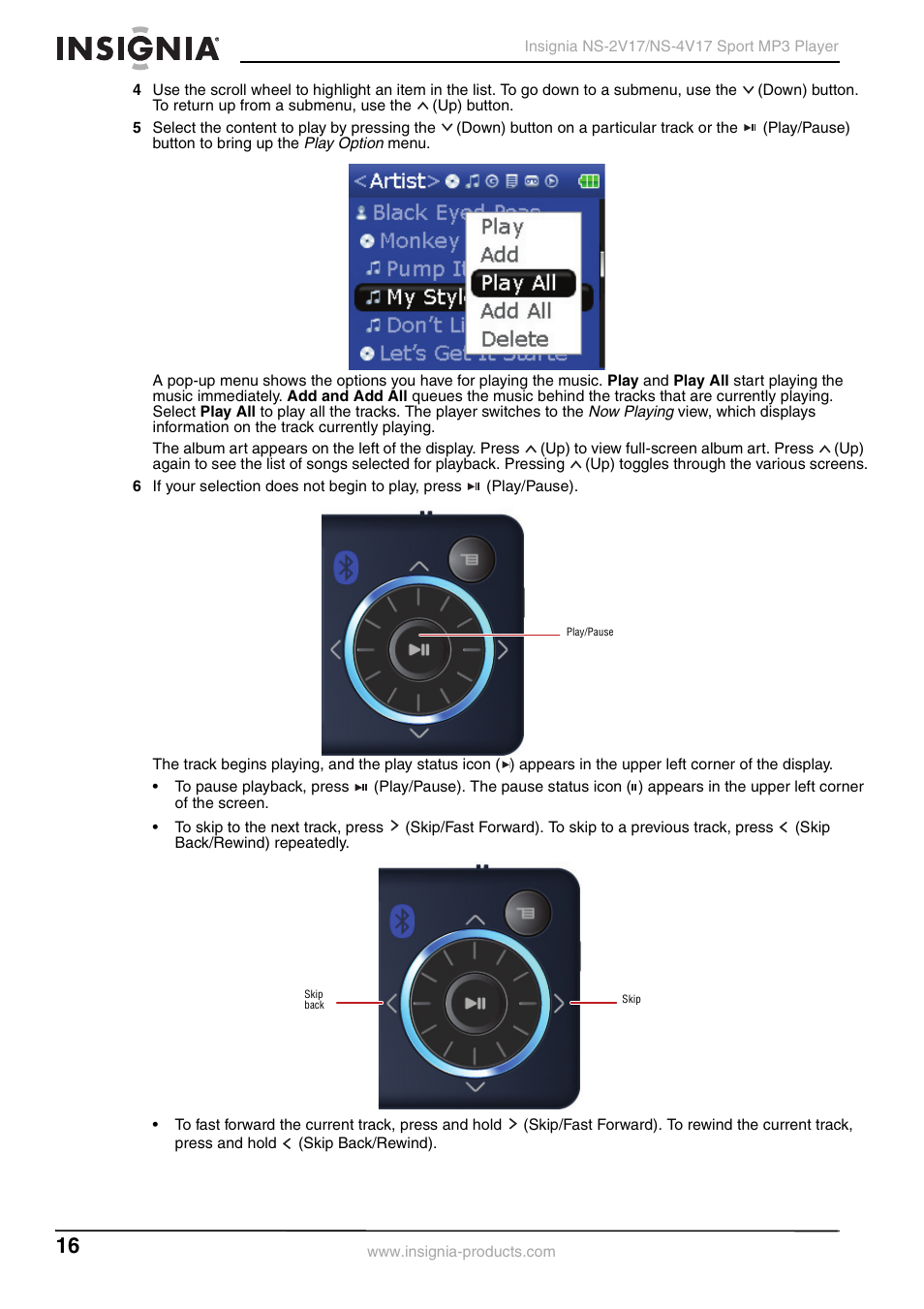 Insignia NS-2V17/NS-4V17 User Manual | Page 16 / 68