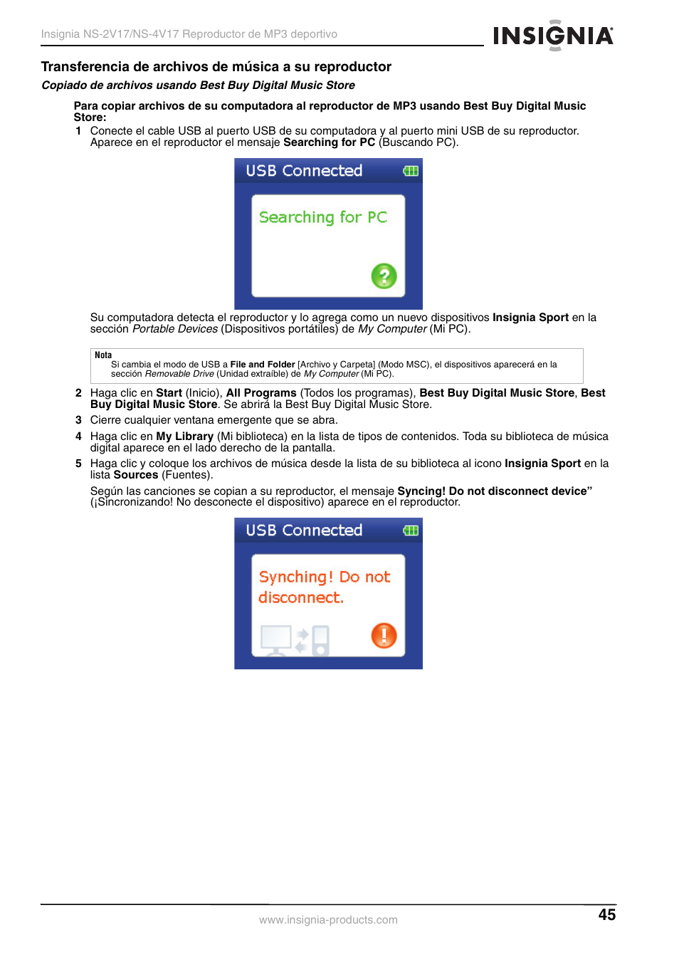 Insignia NS-2V17/NS-4V17 User Manual | Page 45 / 68