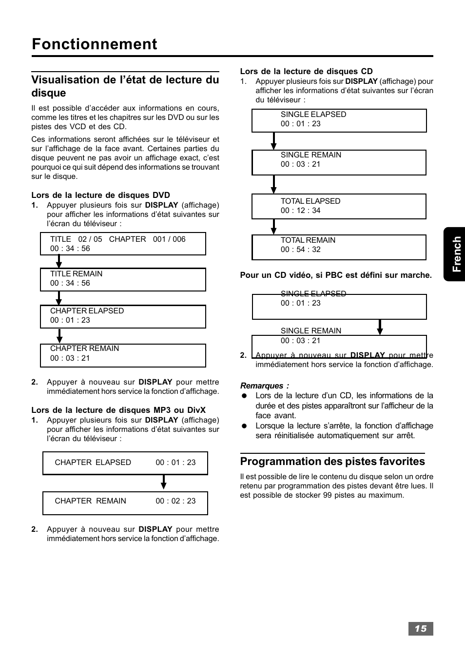 Fonctionnement, Programmation des pistes favorites | Insignia IS-HTIB102731 User Manual | Page 71 / 86