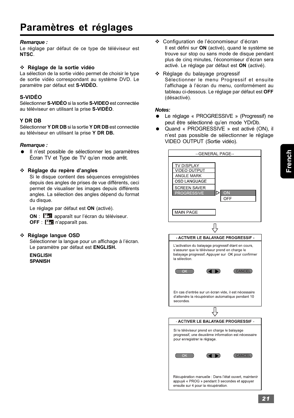 Paramètres et réglages, French | Insignia IS-HTIB102731 User Manual | Page 77 / 86
