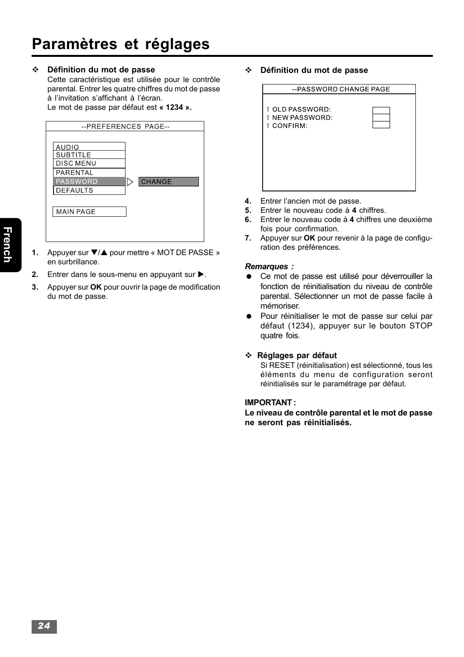 Paramètres et réglages, French | Insignia IS-HTIB102731 User Manual | Page 80 / 86