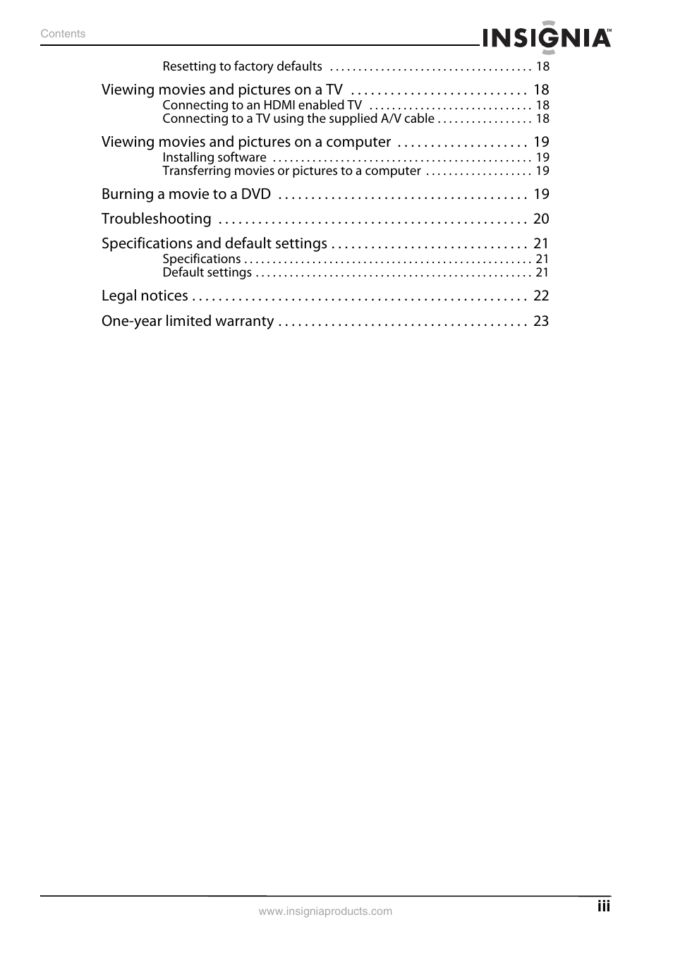 Insignia NS-DV720PBL2 User Manual | Page 3 / 28