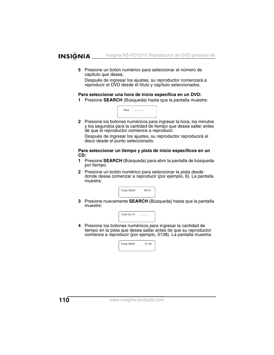 Insignia NS-PDVD10 User Manual | Page 112 / 130
