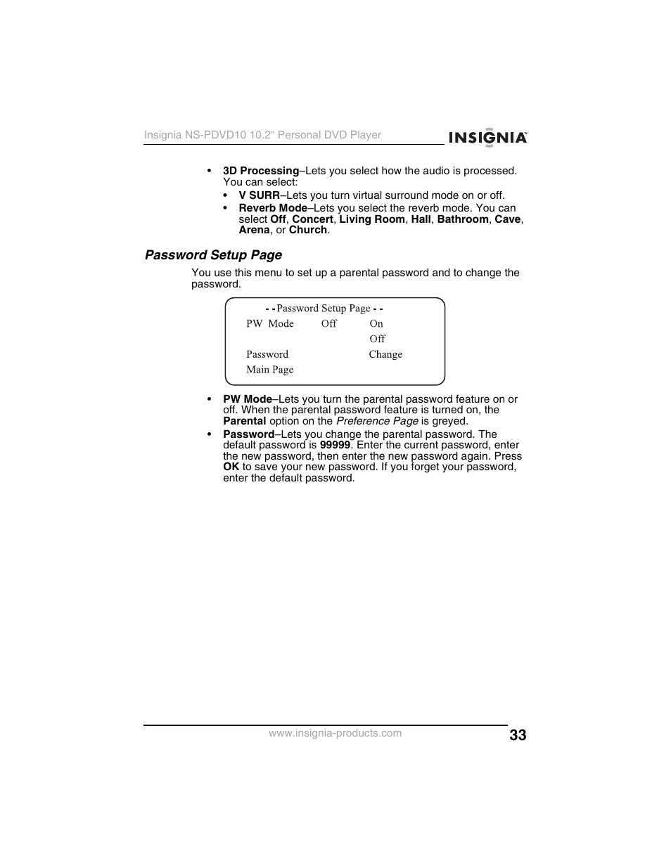 Insignia NS-PDVD10 User Manual | Page 35 / 130