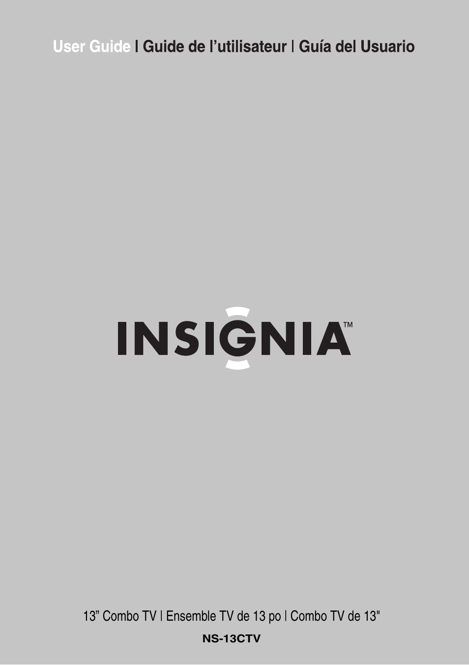 Insignia NS-13CTV User Manual | 48 pages