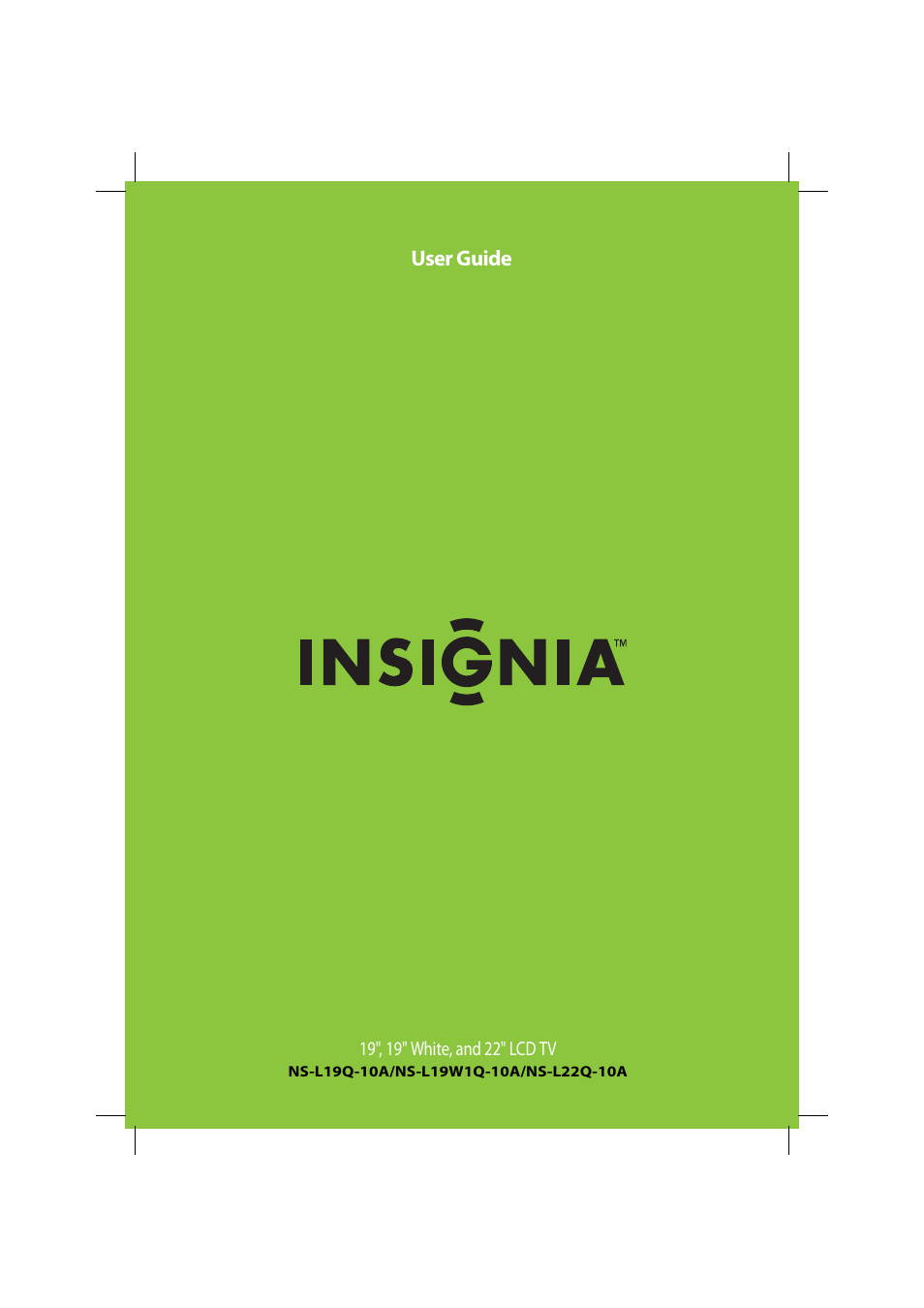 Insignia NS-L22Q-10A User Manual | 40 pages
