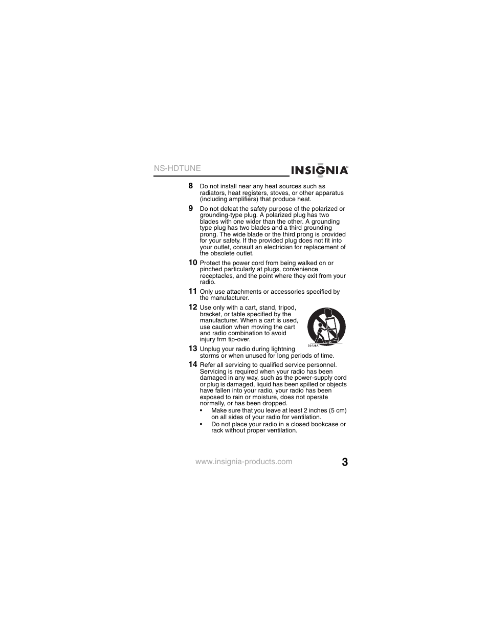 Insignia NS-HDTUNE User Manual | Page 5 / 32