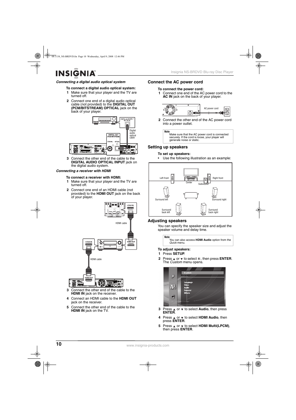 Insignia NS-BRDVD User Manual | Page 18 / 126
