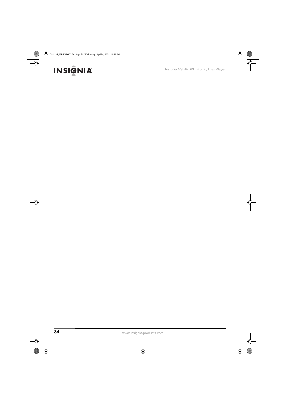 Insignia NS-BRDVD User Manual | Page 42 / 126