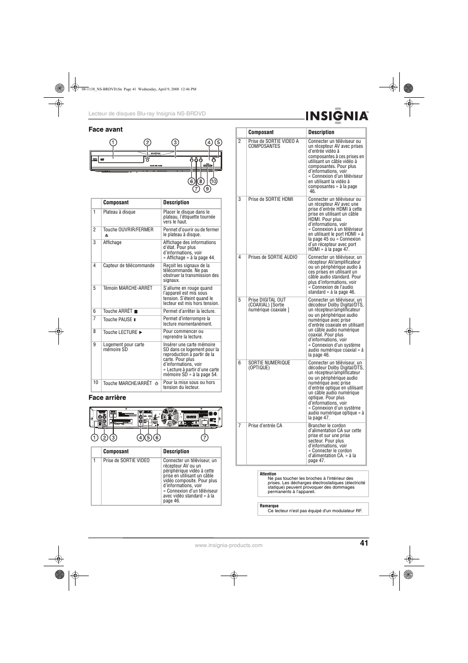 Insignia NS-BRDVD User Manual | Page 49 / 126