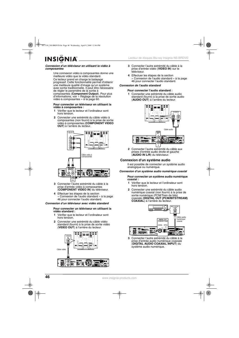 Insignia NS-BRDVD User Manual | Page 54 / 126