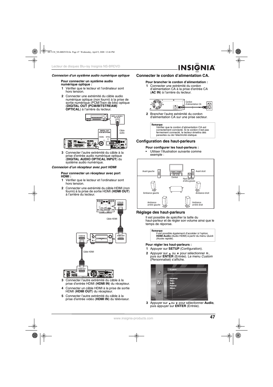 Insignia NS-BRDVD User Manual | Page 55 / 126