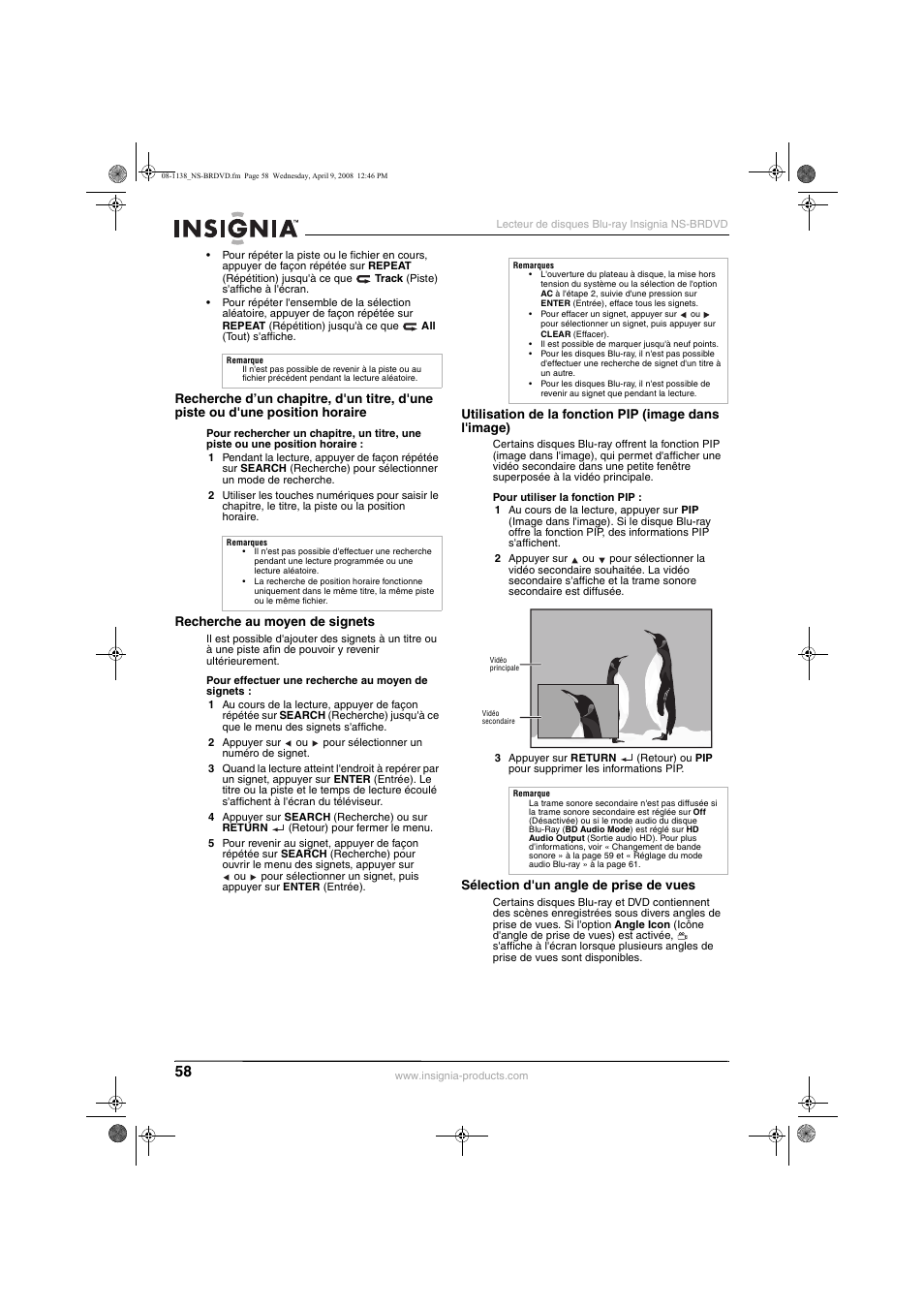 Insignia NS-BRDVD User Manual | Page 66 / 126