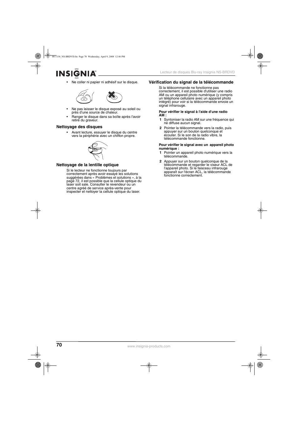 Insignia NS-BRDVD User Manual | Page 78 / 126