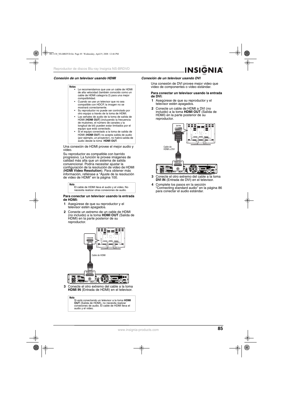 Insignia NS-BRDVD User Manual | Page 93 / 126