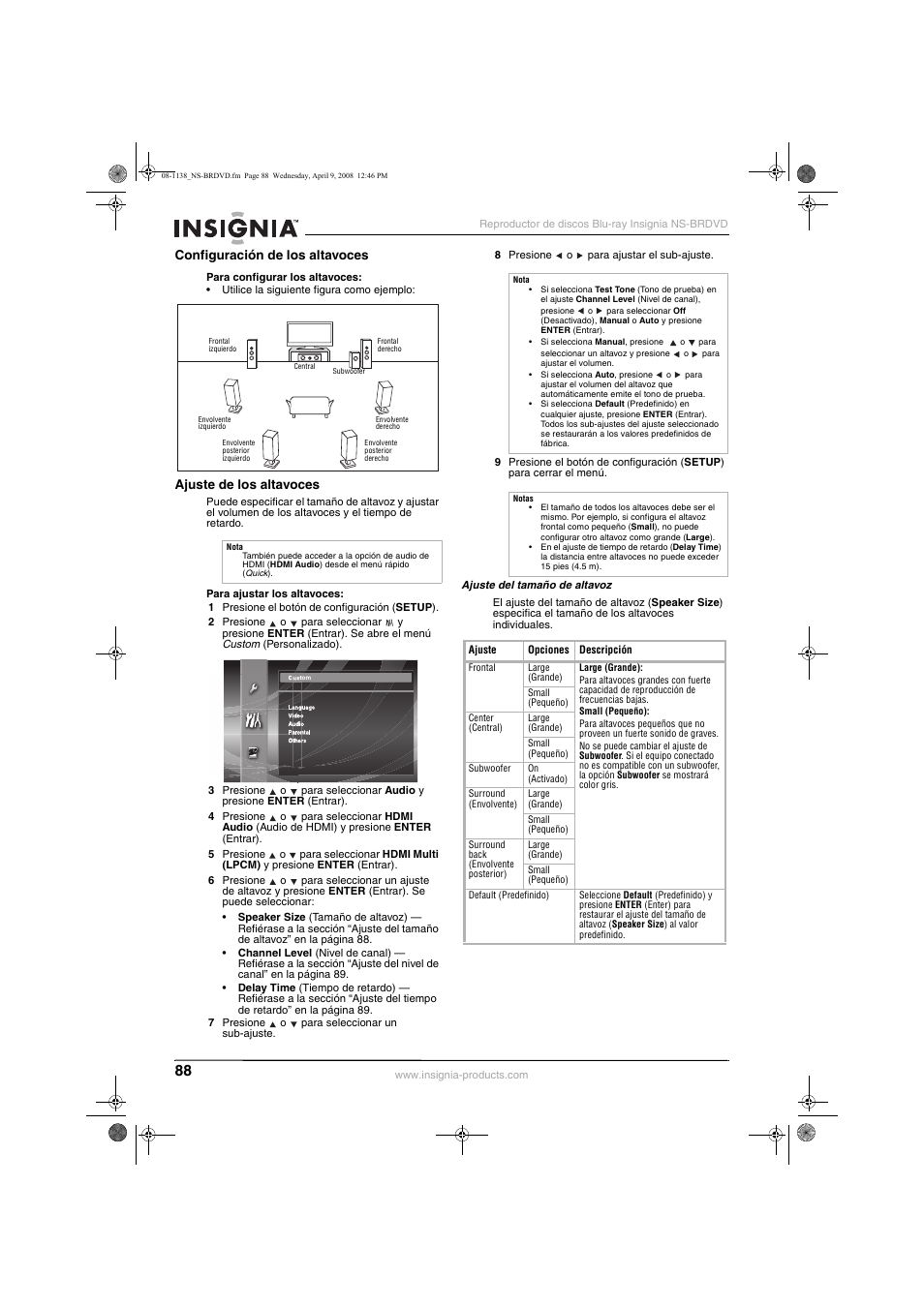 Insignia NS-BRDVD User Manual | Page 96 / 126